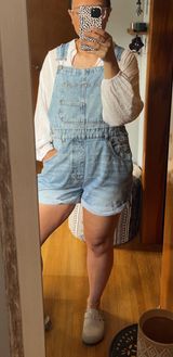 Free People Denim Shortalls Photo 0