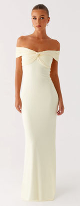 Peppermayo Butter Yellow Maxi Dress Photo 0