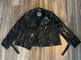 Last Kiss Shiny Faux Leather Jacket Photo 0