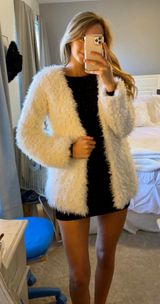 Forever 21 Fuzzy White Coat Photo 0