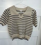 En Crême boutique Striped Shirt En Crème Photo 0