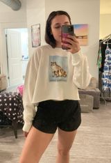 Topshop Cropped Sweatshirt Photo 0
