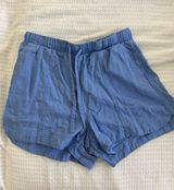 Universal Thread Blue Linen Shorts Photo 0