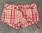 Abercrombie & Fitch pink and orange plaid shorts Photo 0