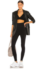 WeWoreWhat Seamless Ribbed Leggings Black High Waisted Stretch Revolve M NWT Photo 0