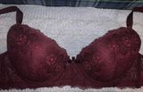 Sophie B Burgundy Lace Bra Photo 0