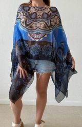 One size fits all chiffon poncho Photo 0