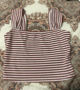 Copper Closet Striped Crop Top Photo 0