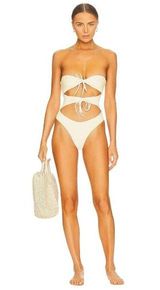 lovewave the Nadine One Piece in Ivory XSmall New Womens Swimsuit Photo 0