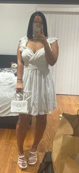 Lulus Daytime Darling White Ruffled Mini Dress Photo 0