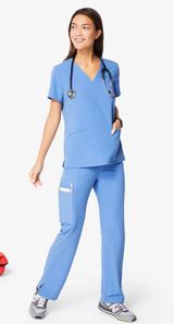 FIGS Celi Blue Scrubs Set Photo 0