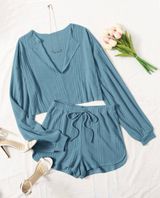 Dusty Blue Lounge Set Photo 0