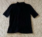 Abercrombie black mock neck essential t shirt size S Photo 0