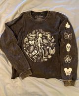 Black Graphic Long Sleeve Size L Photo 0