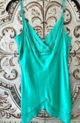 To The Max silk summer cami camisole top shirt blouse NWT teal medium or sz 8 Photo 0