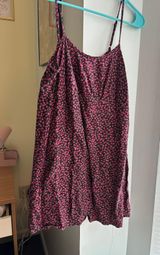 Black/purple Floral Mini Dress Photo 0