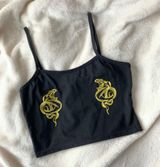 Scorpion Crop Tank Top Black Photo 0