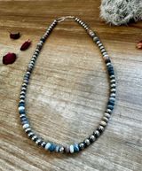 Silver Pearls Jasper Necklace Photo 0