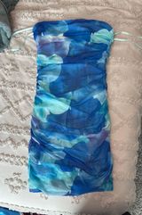 Saints & Secrets strapless fitted ruffle dress Photo 0