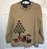 Vintage Woolrich Embroidered Christmas Tree Sweater Size S Photo 0