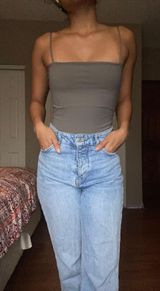ZARA greenish grey bodysuit Photo 0