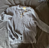 Aerie Henley Sweater Oversized Photo 0