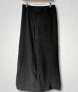 Giorgio Armani Vintage  Black Wide Straight Leg 100% Pure New Wool Trouser Pants Photo 0