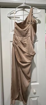 DO+BE champagne one shoulder dress Photo 0