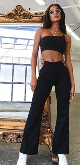 Princess Polly Black Two Piece Set Photo 0