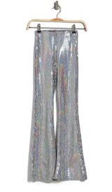 Topshop Sequin Flare Pants Photo 0