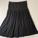 Peter Popovitch Vintage Black Skirt Sz Medium Drop Waist Basic Photo 0