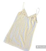 BKE Y2K Buckle Lace Ruffle Cami Tank Top Size Medium Spaghetti Straps V-Neck y2k Photo 0