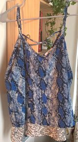 Bar III Blue Snake Skin Tank Photo 0