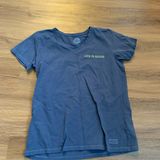 Life Is Good T-Shirt Blue Take Me To The Ocean Beach Women’s Medium Photo 0