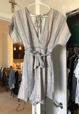 American Eagle Outfitters Striped Romper Photo 0