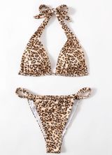 Romwe cheetah halter bikini set Photo 0