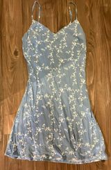 Blue Floral  Dress Photo 0