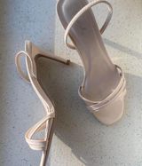 Nude Strappy Heels / Sandals Tan Size 6 Photo 0