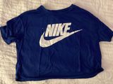 Nike Royal Blue  Cropped Tee Photo 0