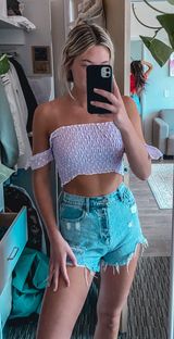 Nasty Gal Off The Shoulder Crop Top Photo 0