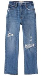Abercrombie & Fitch Ultra High Rise Ankle Straight Jean Size 29 Short Photo 0