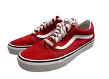 SK8-Low Unisex Sneaker M7.5 W9 Red White Suede Skateboard Shoes 751505 Photo 0