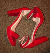 LoveMark Red Heels Size 7.5 Photo 0