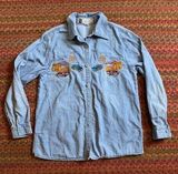 VINTAGE DENIM ROUTE 66 BUTTON UP LONG SLEEVE Photo 0