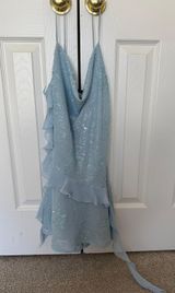 Baby Blue Sequin Dress Photo 0