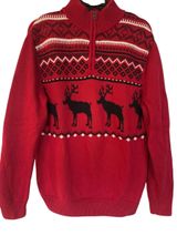 Y2K  Ralph Lauren Red Moose Quarter Zip Photo 0