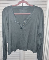 Quarter Button Long Sleeve Photo 0