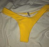 Zaful Yellow Thong Bikini Bottoms Photo 0