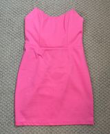 by the way. Hot Pink Strapless Cocktail Dress Photo 0