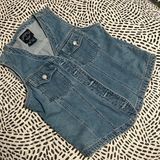 Boutique Denim Vest Size m Photo 0